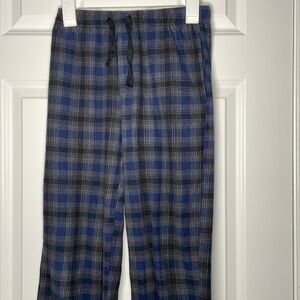 Blue and Gray Plaid Pajama Pants Men’s Small